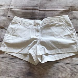 J. Crew White Chino Shorts
